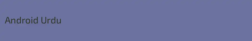Android Urdu